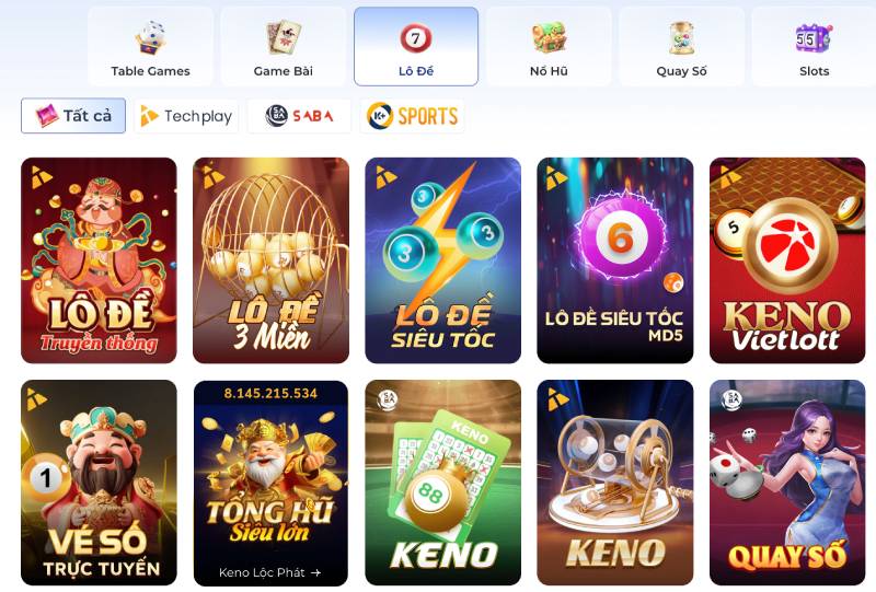 Hình thức chơi phong phú