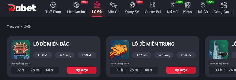 Tại sao nên chọn lô đề Dabet?